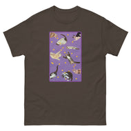 Unisex classic tee • Purple Under Cats • Yellow Balls