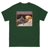 Unisex classic tee • Best Friends • Cats and Dogs Can Get Along!