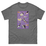 Unisex classic tee • Purple Under Cats • Yellow Balls