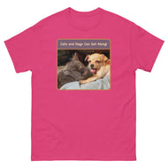 Unisex classic tee • Best Friends • Cats and Dogs Can Get Along!