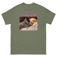 Unisex classic tee • Best Friends • Cats and Dogs Can Get Along!