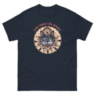 Unisex classic tee • Cat Mandala • Cats Make Life Whole!