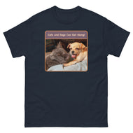 Unisex classic tee • Best Friends • Cats and Dogs Can Get Along!