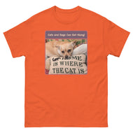 Unisex classic tee • Cats and Dogs Can Get Along!