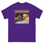Unisex classic tee • Best Friends • Cats and Dogs Can Get Along!