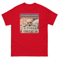 Unisex classic tee • Cats and Dogs Can Get Along!