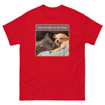 Unisex classic tee • Best Friends • Cats and Dogs Can Get Along!