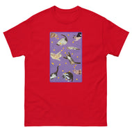 Unisex classic tee • Purple Under Cats • Yellow Balls