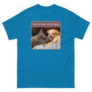 Unisex classic tee • Best Friends • Cats and Dogs Can Get Along!