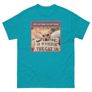 Unisex classic tee • Cats and Dogs Can Get Along!