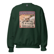 Unisex Sweatshirt • Sadie • Home is Where the Cat Is