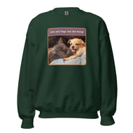 Unisex Sweatshirt • Sadie & Zander • Cats and Dogs Can Get Along!
