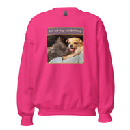 Unisex Sweatshirt • Sadie & Zander • Cats and Dogs Can Get Along!