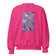 Unisex Sweatshirt • Purple Under Cats • Yellow Balls