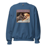 Unisex Sweatshirt • Sadie & Zander • Cats and Dogs Can Get Along!