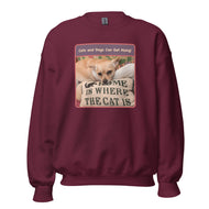 Unisex Sweatshirt • Sadie • Home is Where the Cat Is
