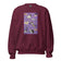 Unisex Sweatshirt • Purple Under Cats • Yellow Balls