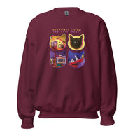 Unisex Sweatshirt • PURR-fect Living! • The Cats' House