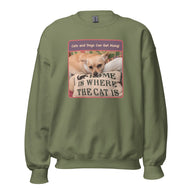 Unisex Sweatshirt • Sadie • Home is Where the Cat Is