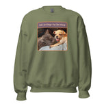 Unisex Sweatshirt • Sadie & Zander • Cats and Dogs Can Get Along!