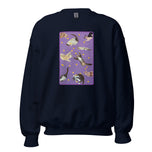 Unisex Sweatshirt • Purple Under Cats • Yellow Balls