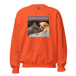 Unisex Sweatshirt • Sadie & Zander • Cats and Dogs Can Get Along!