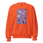 Unisex Sweatshirt • Purple Under Cats • Yellow Balls