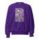 Unisex Sweatshirt • Purple Under Cats • Yellow Balls