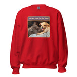 Unisex Sweatshirt • Sadie & Zander • Cats and Dogs Can Get Along!