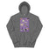 Unisex Hoodie • Purple Under Cats • Yellow Balls