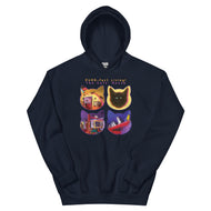 Unisex Hoodie • PURR-fect Living! • The Cats' House