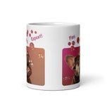 White glossy mug • Henry • Play – Nap – Repeat!