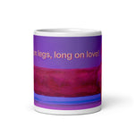 White glossy mug • Long on Love • Dachshund