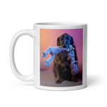 White glossy mug • Izzy with Beloved Hippo