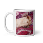 White glossy mug • Adorable Sadie • 2 Views