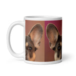 White glossy mug • Frenchie • Portrait • Panorama