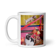White glossy mug • No Safe Place • 2 Views