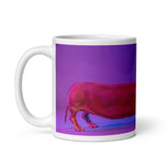 White glossy mug • A Loooong Dog!