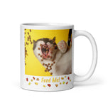 White glossy mug • Feed Me!