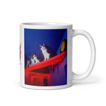 White glossy mug • The Cats' House