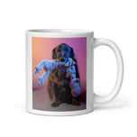 White glossy mug • Izzy with Beloved Hippo