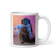 White glossy mug • Izzy with Beloved Hippo