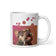 White glossy mug • Frenchie Bubbles • no text