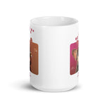 White glossy mug • Frenchie Bubbles!