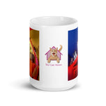 White glossy mug • The Cats' House