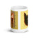 White glossy mug • Cats' House • Wall Opening • 2 Views