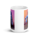 White glossy mug • Izzy with Beloved Hippo