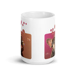White glossy mug • Frenchie Bubbles • no text