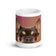 White glossy mug • Frenchie • Portrait • Panorama