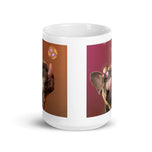 White glossy mug • Frenchie • Bubbles Capture • 2 Views